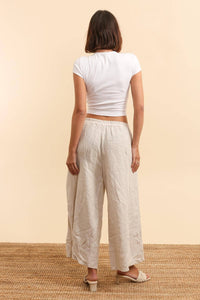 Italian Linen Wide Leg Pants