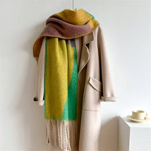 Load image into Gallery viewer, Mandy Cozy Long Fringe Wool Scarf