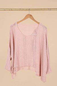 Bizou Asymmetrical Cotton Sweater - France