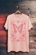 Load image into Gallery viewer, Butterfly Flowers Graphic Tee