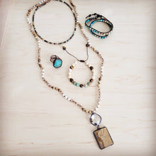 Load image into Gallery viewer, Jasper &amp; Crystal Long Beaded Necklace