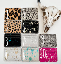 Load image into Gallery viewer, Western Cowhide Credit Card Holder - Money holder