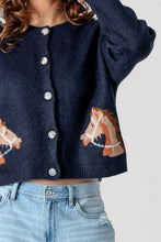 Load image into Gallery viewer, Ginger Horse Cardigan Sweater