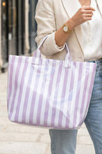Load image into Gallery viewer, Glossy Striped Tote Bag