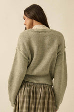 Load image into Gallery viewer, Starlight Winter Aqua Sweater