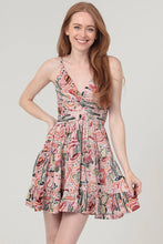 Load image into Gallery viewer, Tina TWIST FRONT CUT OUT WESTERN PRINT DRESS