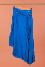 Load image into Gallery viewer, Italian Linen Wrap Skirt with Buckle Loop
