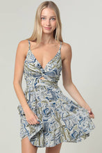 Load image into Gallery viewer, Tina TWIST FRONT CUT OUT WESTERN PRINT DRESS