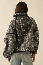 Load image into Gallery viewer, Sherpa Fleece Zip Pullover Jacket