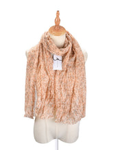 Load image into Gallery viewer, Scarvii - Floral Crinkle Lightweight Scarf