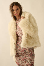 Load image into Gallery viewer, Farrah Faux Fur Shawl-Collar Jacket