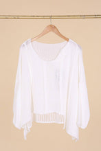 Load image into Gallery viewer, Bizou Asymmetrical Cotton Sweater - France