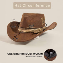 Load image into Gallery viewer, Rustic Patched Western Cowboy Hat