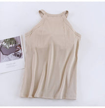Load image into Gallery viewer, Basic Halter Top with built-in bra tank top