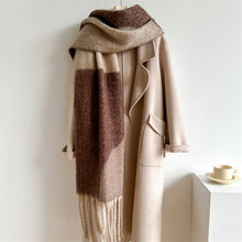 Load image into Gallery viewer, Mandy Cozy Long Fringe Wool Scarf
