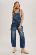 Load image into Gallery viewer, DENIM BARREL OVERALLS