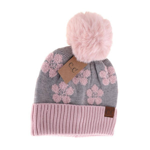 Daisy Patterned C.C Beanie