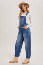 Load image into Gallery viewer, DENIM BARREL OVERALLS