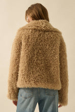 Load image into Gallery viewer, Farrah Faux Fur Shawl-Collar Jacket