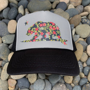 Floral Surf Bear Hat