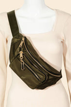 Load image into Gallery viewer, Triple Pocket Nylon Fanny Pack