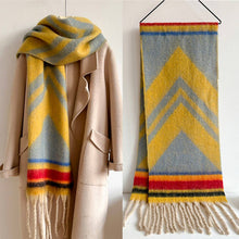 Load image into Gallery viewer, Zella Winter Long Fringe Scarf - Thick Cozy Wrap