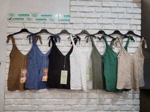 Italian Linen Tank Top