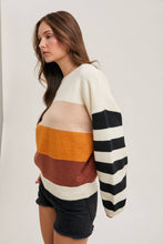 Load image into Gallery viewer, COLOR BLOCK SWEATER PULLOVER