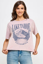 Load image into Gallery viewer, Tahoe Mineral Washed Long Crop Tee Shirt
