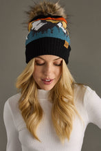 Load image into Gallery viewer, Black Mountain Landscape Pom Hat