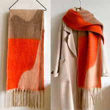 Load image into Gallery viewer, Mandy Cozy Long Fringe Wool Scarf