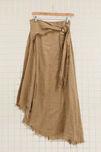 Load image into Gallery viewer, Italian Linen Wrap Skirt with Buckle Loop