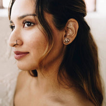 Load image into Gallery viewer, Lotus Stud Earrings