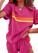 Load image into Gallery viewer, Ava Shortsleeve Striped Top