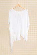 Load image into Gallery viewer, Nottie Long Asymmetrical Cotton Sweater- France