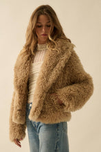Load image into Gallery viewer, Farrah Faux Fur Shawl-Collar Jacket