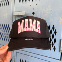 Load image into Gallery viewer, Mama Pink Checkered Otto Foam Front Trucker Hat