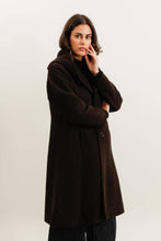 Load image into Gallery viewer, Petra Long Chocolate Wool Coat Italy