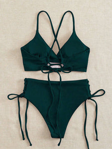 Ladies String Tie Bikini Set