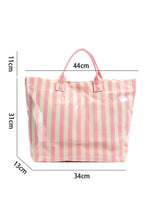 Load image into Gallery viewer, Glossy Striped Tote Bag