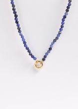 Load image into Gallery viewer, Semi Precious Natural Stone Charm Keeper Necklace