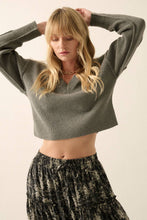 Load image into Gallery viewer, Sophie Exposed-Seam V-Neck Sweater
