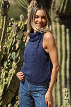 Load image into Gallery viewer, COWL NECK SLEEVELESS SWEATER TOP