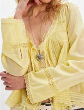 Load image into Gallery viewer, Lacy Boho Blouse Top