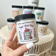 Load image into Gallery viewer, "Sage That Shit" White Sage &amp; Lavender - Luxury Soy Candle