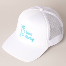 Load image into Gallery viewer, Cocktail Texts Embroidery Mesh Back Trucker Hat