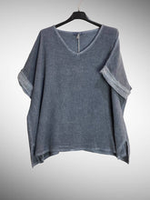 Load image into Gallery viewer, Italian Cotton Linen Rolled Sleeve T-shirt