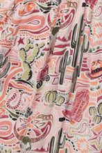 Load image into Gallery viewer, Tina TWIST FRONT CUT OUT WESTERN PRINT DRESS