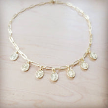 Load image into Gallery viewer, **Genuine 18K Gold Plated Necklace w/ Coin Pendants 261pp