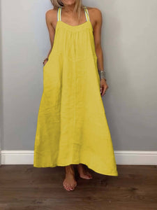 Summer Suspender Maxi Dress